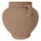 9" Brown Ceramic Jar Planter with Handles by Ashland®